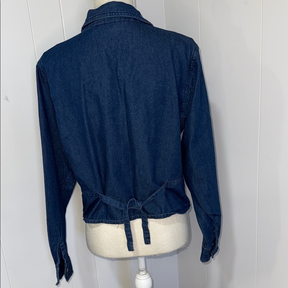 Victoria Jones Woman Blue Embroidered Blouse - Picture 4 of 5